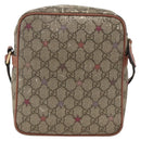 GUCCI GG Supreme Shoulder Bag PVC Beige Gold 233268 Auth YKZ260-2