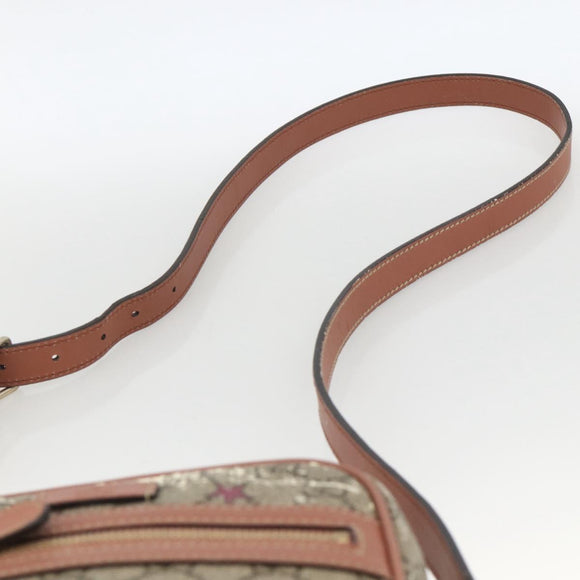 GUCCI GG Supreme Shoulder Bag PVC Beige Gold 233268 Auth YKZ260