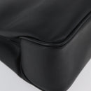 CELINE Tote Bag Leather Black Silver Auth YKZ261A-10