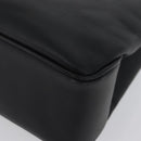 CELINE Tote Bag Leather Black Silver Auth YKZ261A-11