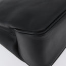 CELINE Tote Bag Leather Black Silver Auth YKZ261A-12