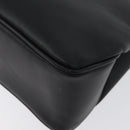 CELINE Tote Bag Leather Black Silver Auth YKZ261A-13
