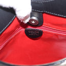 CELINE Tote Bag Leather Black Silver Auth YKZ261A-15