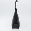 CELINE Tote Bag Leather Black Silver Auth YKZ261A-4