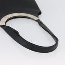 CELINE Tote Bag Leather Black Silver Auth YKZ261A-7