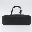 CELINE Tote Bag Leather Black Silver Auth YKZ261A-9