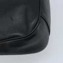 GUCCI Bamboo Hand Bag Leather Black Gold 001 1638 3754 Auth YKZ262-9