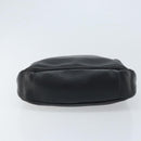 GUCCI Bamboo Hand Bag Leather Black Gold 001 1638 3754 Auth YKZ262-5