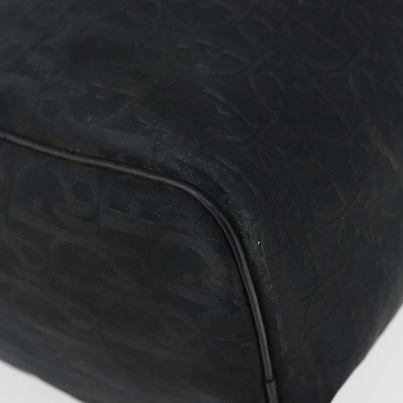 Christian Dior Trotter Canvas Hand Bag Black Auth YKZ265