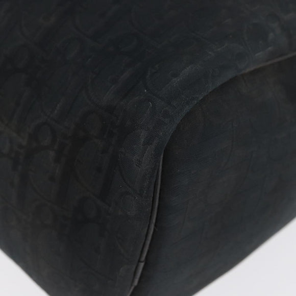 Christian Dior Trotter Canvas Hand Bag Black Auth YKZ265