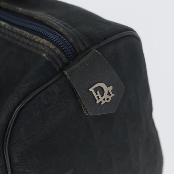 Christian Dior Trotter Canvas Hand Bag Black Auth YKZ265