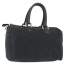Christian Dior Trotter Canvas Hand Bag Black Auth YKZ265-1
