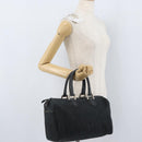 Christian Dior Trotter Canvas Hand Bag Black Auth YKZ265-21