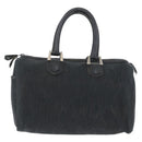 Christian Dior Trotter Canvas Hand Bag Black Auth YKZ265-13