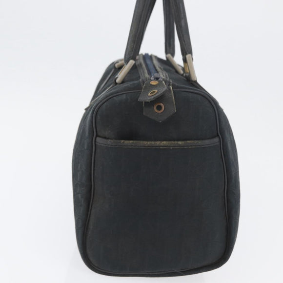 Christian Dior Trotter Canvas Hand Bag Black Auth YKZ265