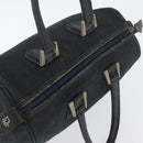 Christian Dior Trotter Canvas Hand Bag Black Auth YKZ265-6