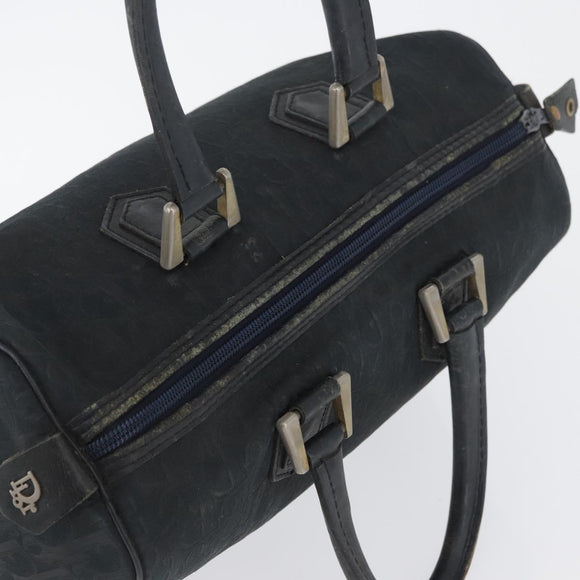 Christian Dior Trotter Canvas Hand Bag Black Auth YKZ265
