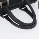 Christian Dior Trotter Canvas Hand Bag Black Auth YKZ265-7