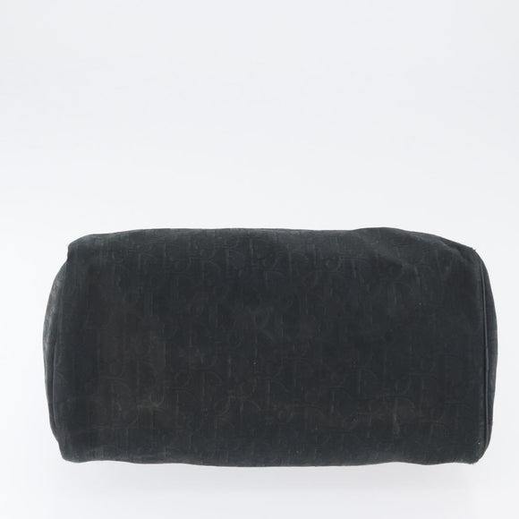 Christian Dior Trotter Canvas Hand Bag Black Auth YKZ265
