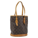 LOUIS VUITTON Monogram Bucket PM Shoulder Bag M42238 LV Auth YKZ267-1