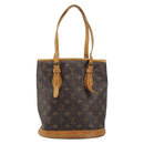 LOUIS VUITTON Monogram Bucket PM Shoulder Bag M42238 LV Auth YKZ267-14