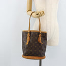 LOUIS VUITTON Monogram Bucket PM Shoulder Bag M42238 LV Auth YKZ267-26
