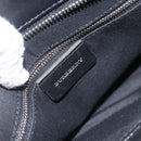 BURBERRY Nova Check Hand Bag Wool Black Auth YKZ271A-15