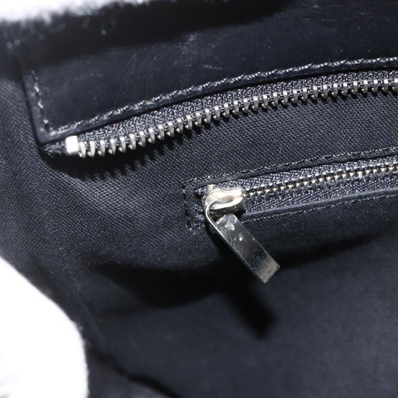 BURBERRY Nova Check Hand Bag Wool Black Auth YKZ271A