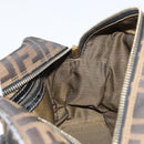FENDI Zucca Canvas Hand Bag Black Brown Auth YKZ272-18