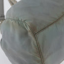 PRADA Hand Bag Nylon 2way Green Silver Auth YKZ274-12