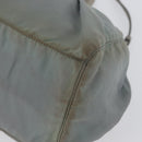 PRADA Hand Bag Nylon 2way Green Silver Auth YKZ274-13