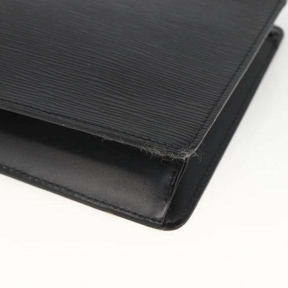 LOUIS VUITTON Epi Pochette Homme Clutch Bag Black M52522 LV Auth YKZ275