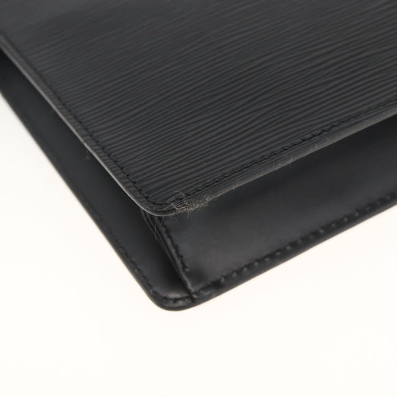 LOUIS VUITTON Epi Pochette Homme Clutch Bag Black M52522 LV Auth YKZ275