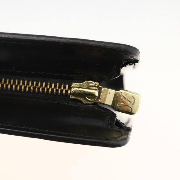 LOUIS VUITTON Epi Pochette Homme Clutch Bag Black M52522 LV Auth YKZ275