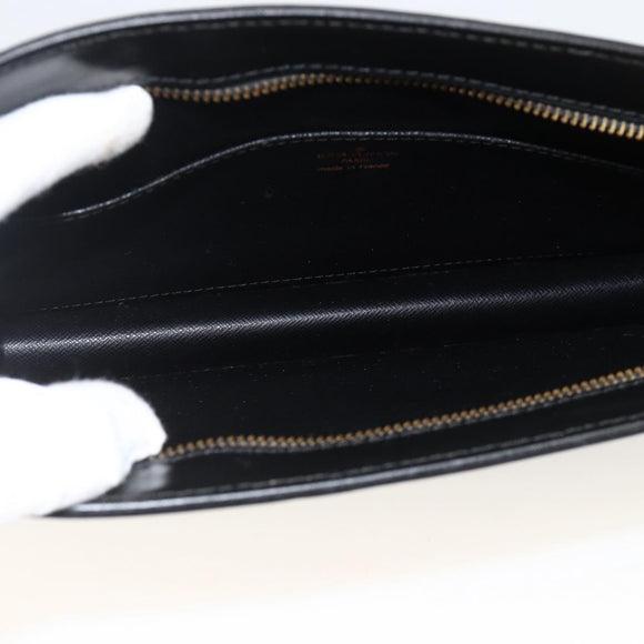 LOUIS VUITTON Epi Pochette Homme Clutch Bag Black M52522 LV Auth YKZ275