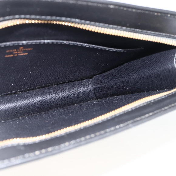 LOUIS VUITTON Epi Pochette Homme Clutch Bag Black M52522 LV Auth YKZ275