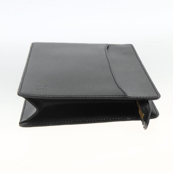 LOUIS VUITTON Epi Pochette Homme Clutch Bag Black M52522 LV Auth YKZ275