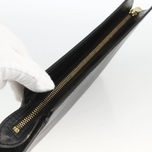 LOUIS VUITTON Epi Pochette Homme Clutch Bag Black M52522 LV Auth YKZ275