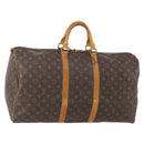 LOUIS VUITTON Monogram Keepall 55 Boston Bag M41424 LV Auth YKZ276-1