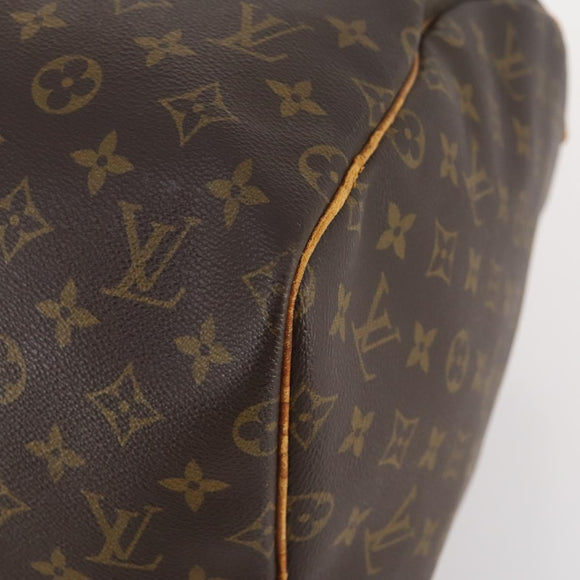 LOUIS VUITTON Monogram Keepall 55 Boston Bag M41424 LV Auth YKZ276