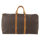 LOUIS VUITTON Monogram Keepall 55 Boston Bag M41424 LV Auth YKZ276-13