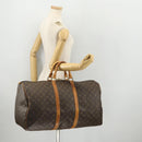 LOUIS VUITTON Monogram Keepall 55 Boston Bag M41424 LV Auth YKZ276-21