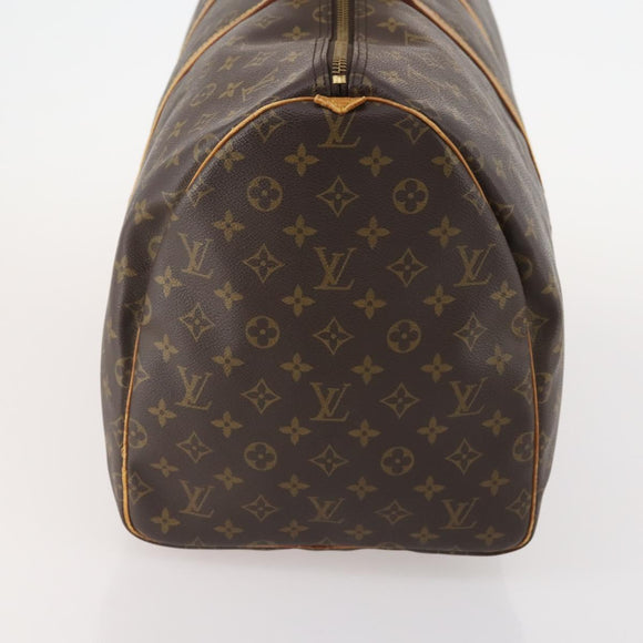 LOUIS VUITTON Monogram Keepall 55 Boston Bag M41424 LV Auth YKZ276