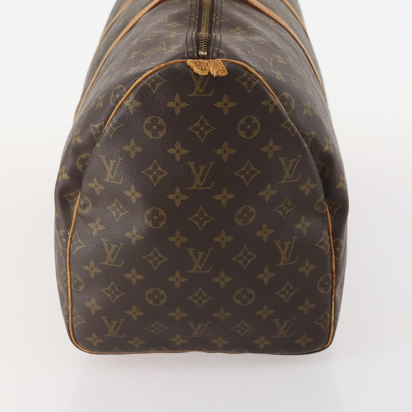 LOUIS VUITTON Monogram Keepall 55 Boston Bag M41424 LV Auth YKZ276