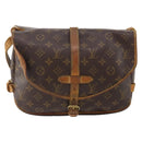LOUIS VUITTON Monogram Saumur 30 Shoulder Bag M42256 LV Auth YKZ280-2