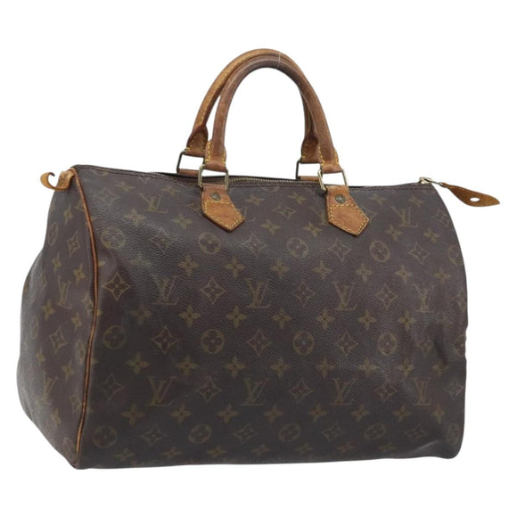 LOUIS VUITTON Monogram Speedy 35 Hand Bag M41524 LV Auth YKZ282