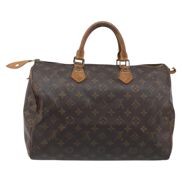 LOUIS VUITTON Monogram Speedy 35 Hand Bag M41524 LV Auth YKZ282