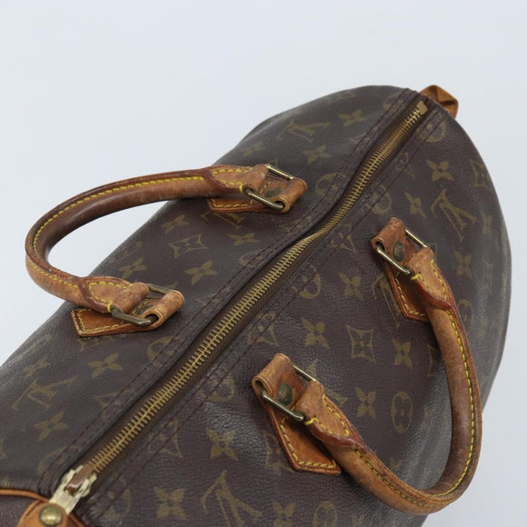 LOUIS VUITTON Monogram Speedy 35 Hand Bag M41524 LV Auth YKZ282