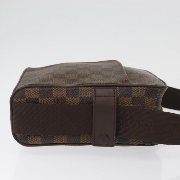 LOUIS VUITTON Damier Ebene Olaf PM Shoulder Bag N41442 LV Auth YKZ285A