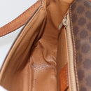 CELINE Macadam Canvas Shoulder Bag PVC Leather Brown Gold Auth YKZ286-20